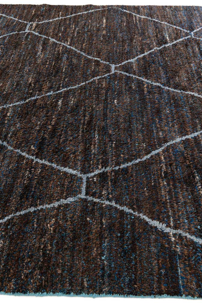 8' 8 x 13' 2 Hand Knotted Moroccan Wool Rug