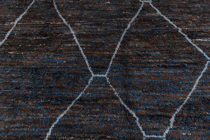 8' 8 x 13' 2 Hand Knotted Moroccan Wool Rug