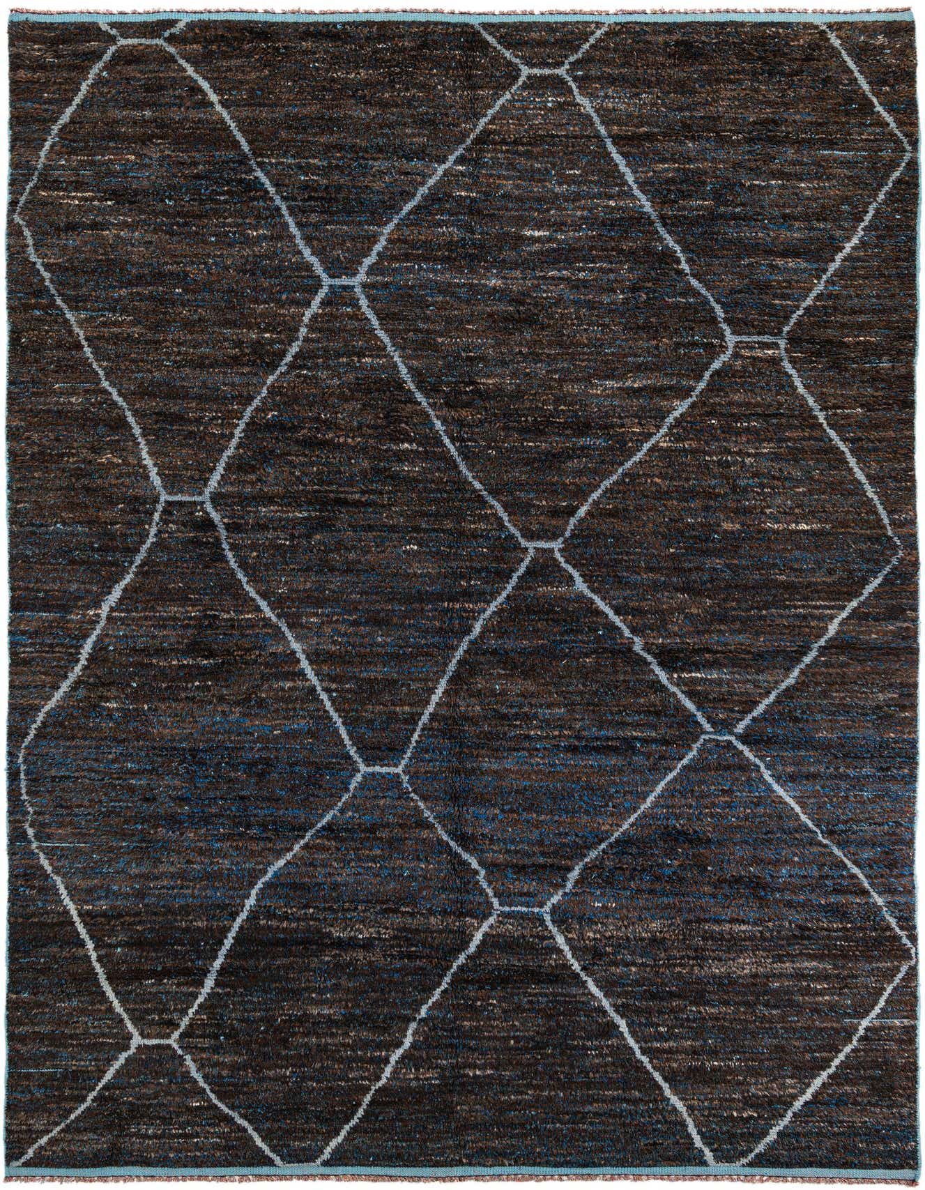 8' 8 x 13' 2 Hand Knotted Moroccan Wool Rug