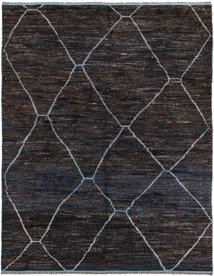 Detail image of 8' 8 x 13' 2 Hand Knotted Moroccan Wool Rug