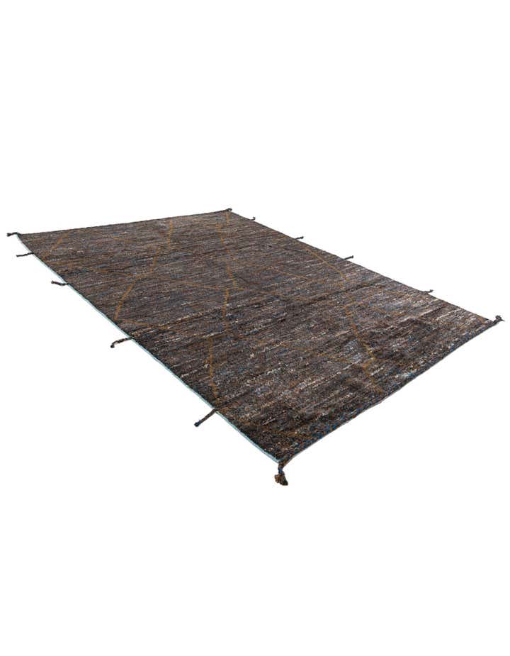 7' 7 x 10' Hand Knotted Moroccan Wool Rug