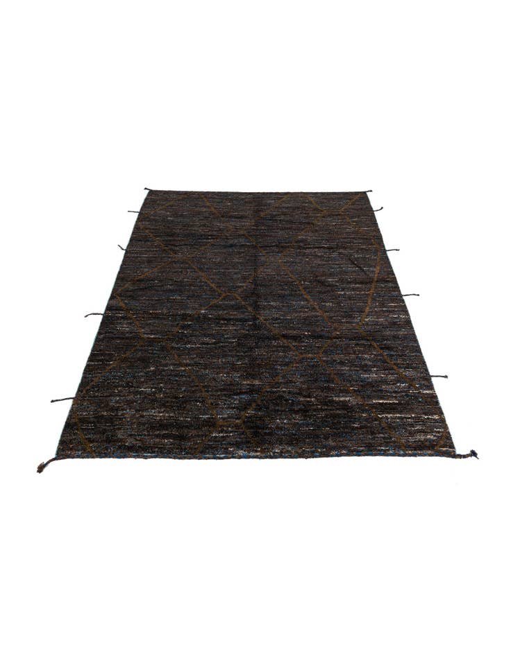 Detail image of 7' 7 x 10'  Hand Knotted Moroccan Wool Rug