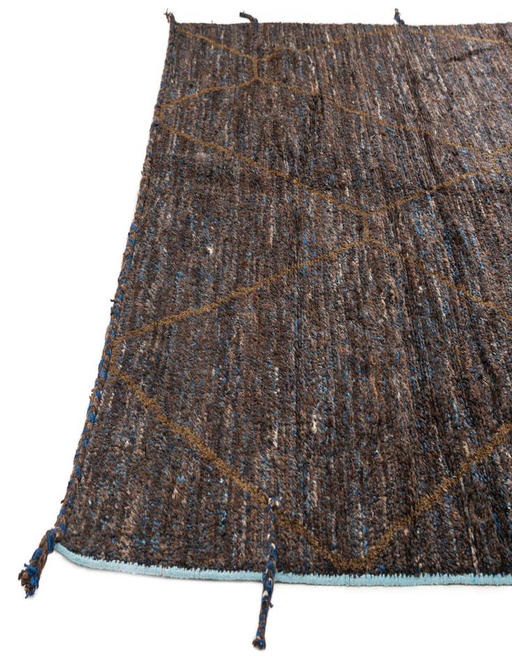 Detail image of 7' 7 x 10'  Hand Knotted Moroccan Wool Rug