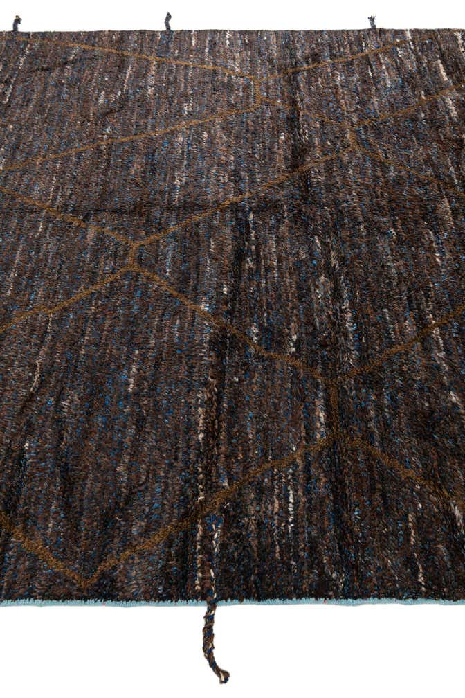 7' 7 x 10' Hand Knotted Moroccan Wool Rug