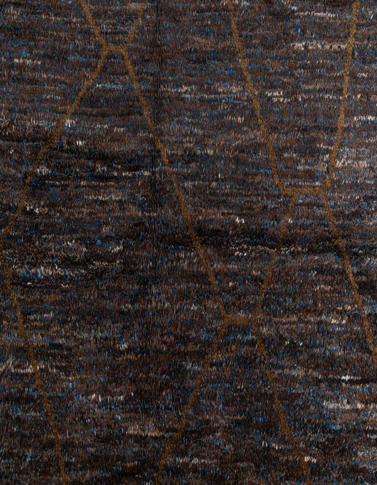 Detail image of 7' 7 x 10'  Hand Knotted Moroccan Wool Rug