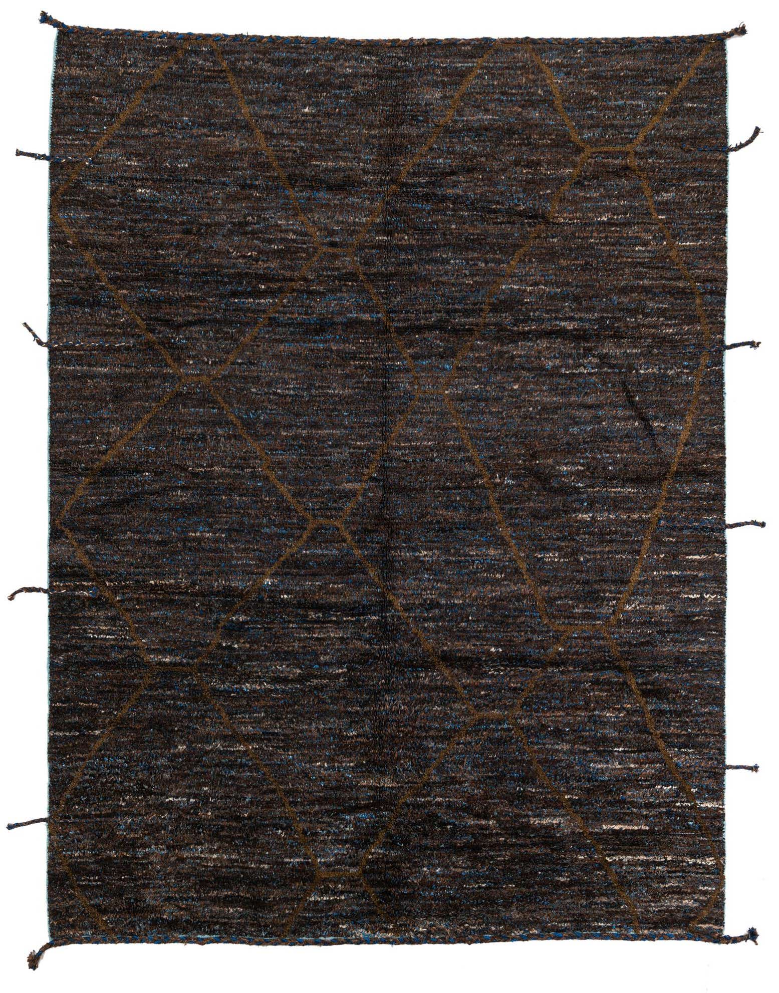 7' 7 x 10' Hand Knotted Moroccan Wool Rug