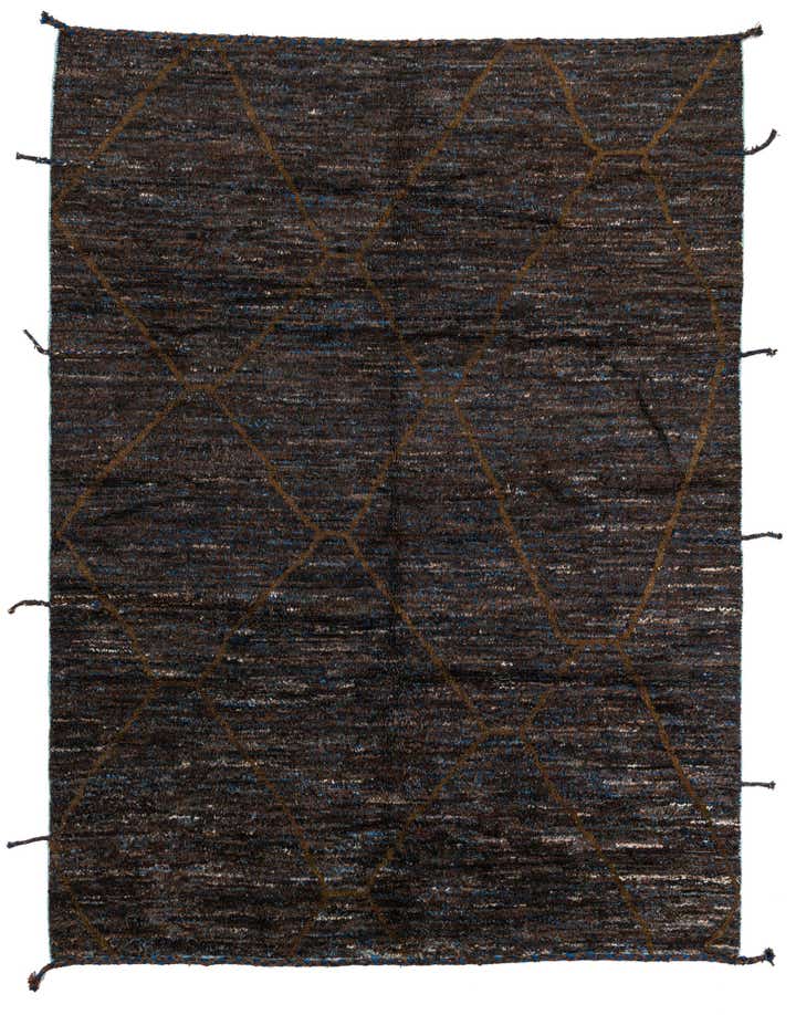 7' 7 x 10' Hand Knotted Moroccan Wool Rug