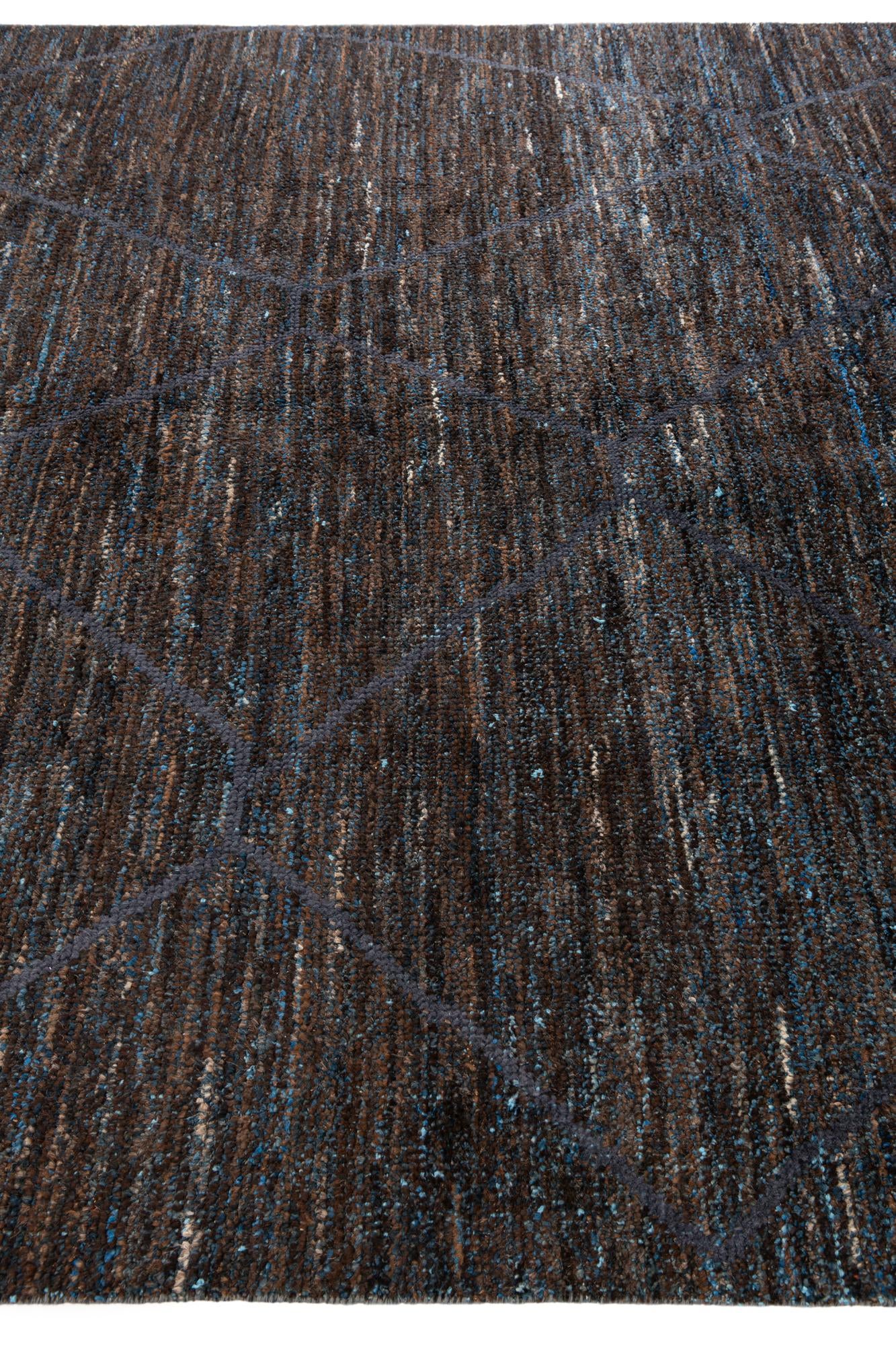 7' 10 x 10' 2 Hand Knotted Moroccan Wool Rug