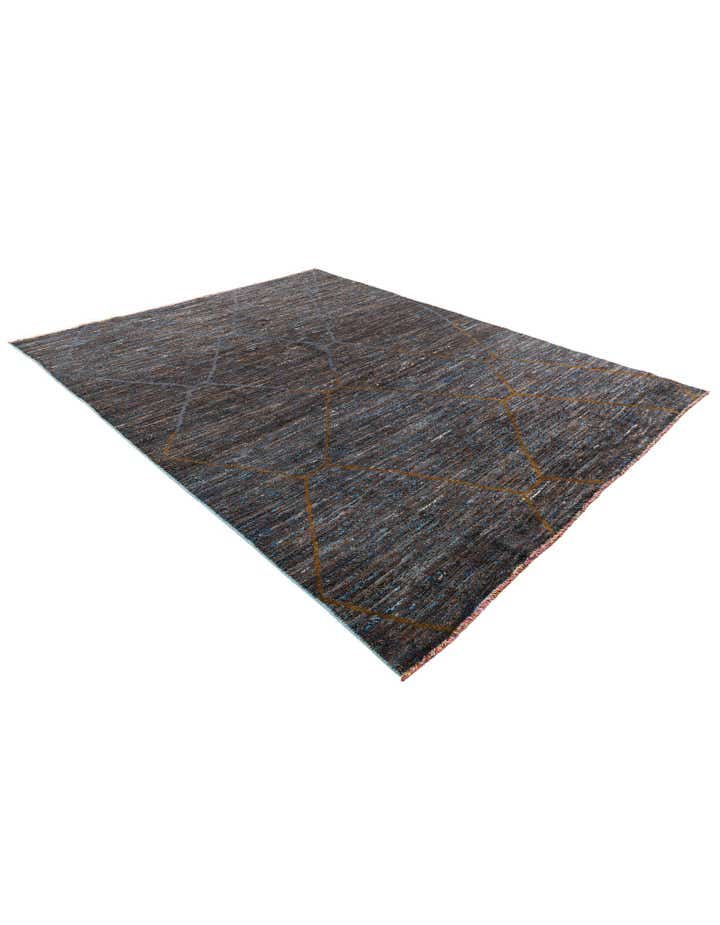 8' x 10' 1 Hand Knotted Moroccan Wool Rug
