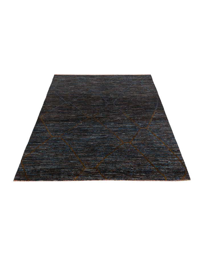 8' x 10' 1 Hand Knotted Moroccan Wool Rug