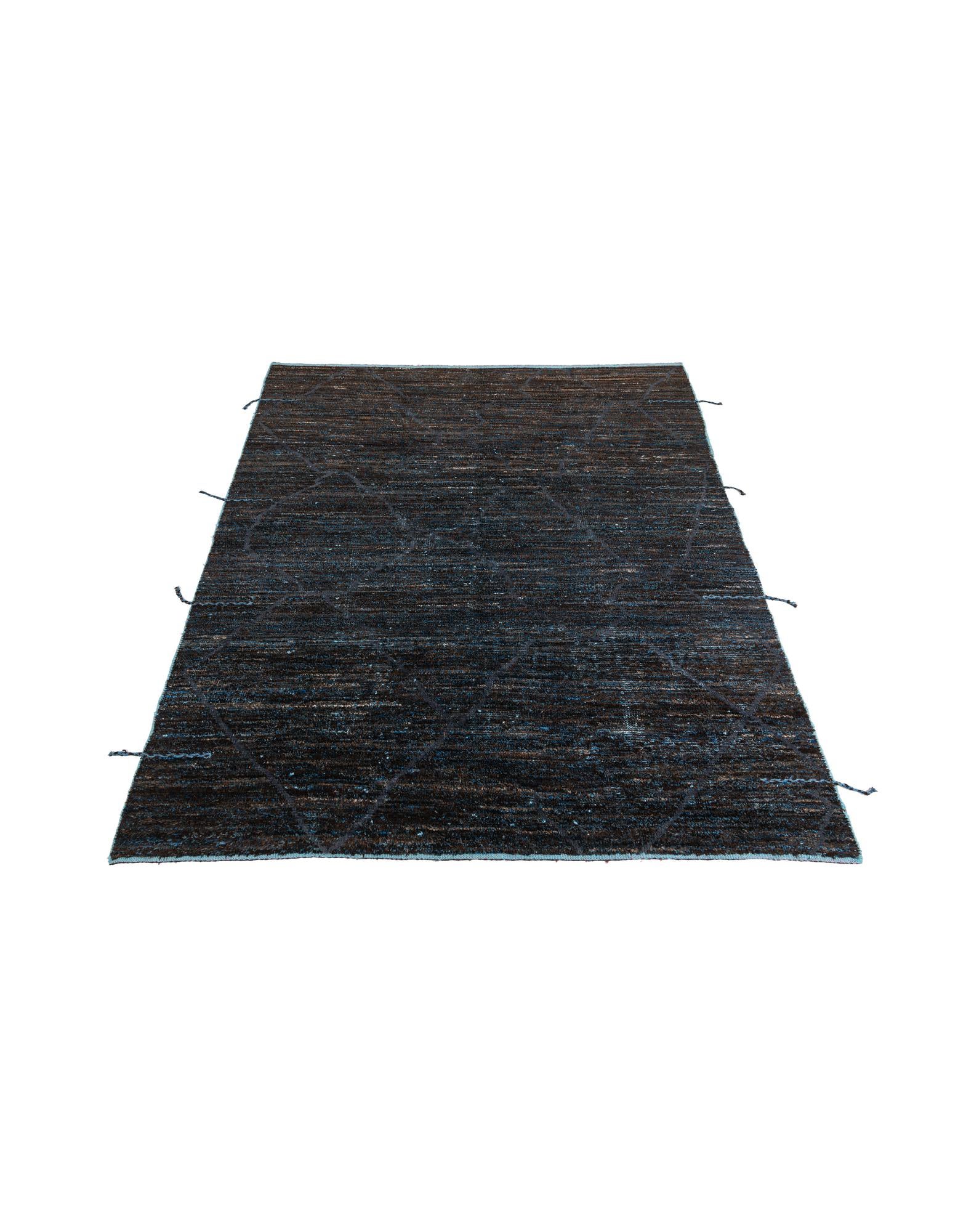 7' 9 x 10' 1 Hand Knotted Moroccan Wool Rug