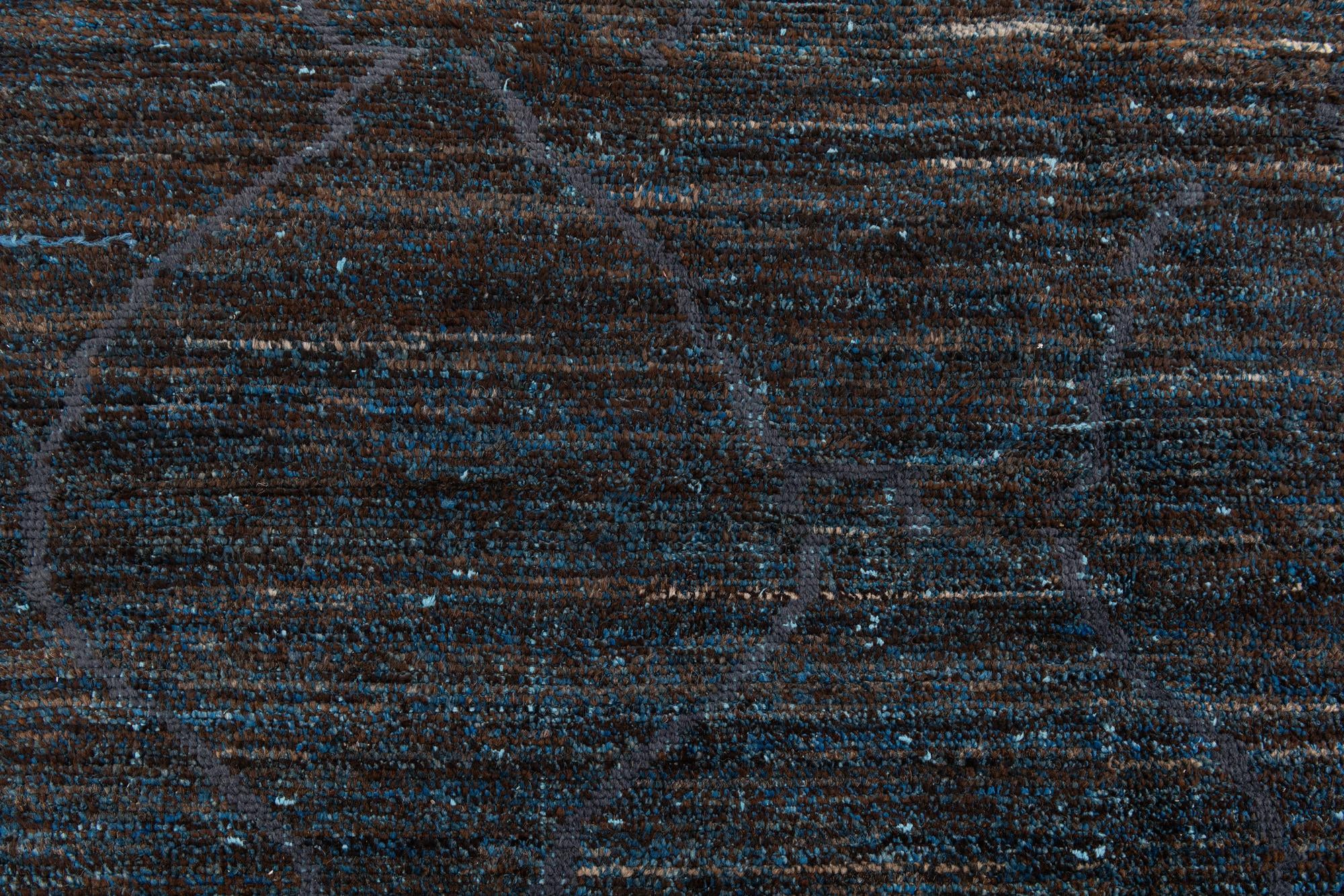 7' 9 x 10' 1 Hand Knotted Moroccan Wool Rug