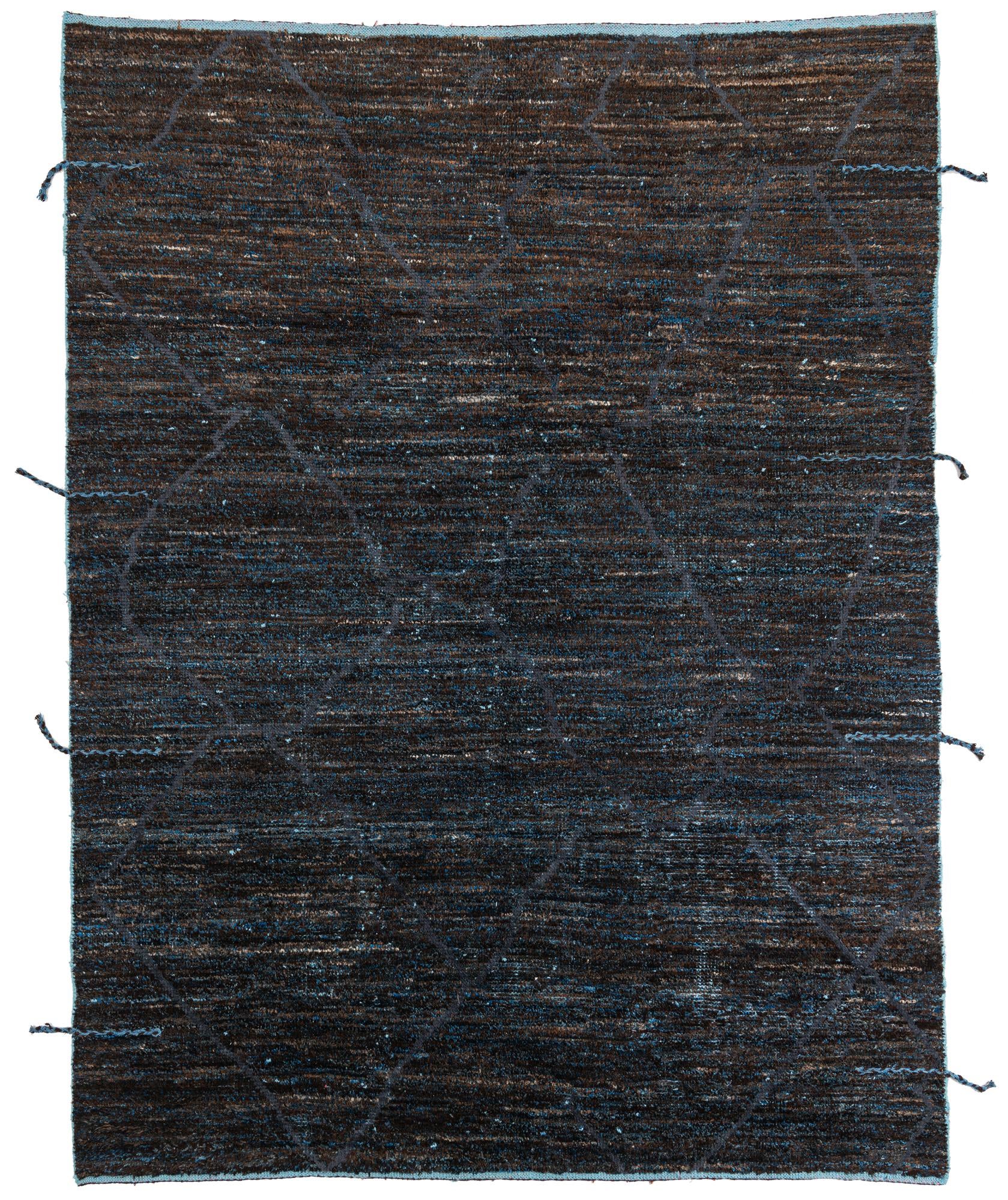 7' 9 x 10' 1 Hand Knotted Moroccan Wool Rug