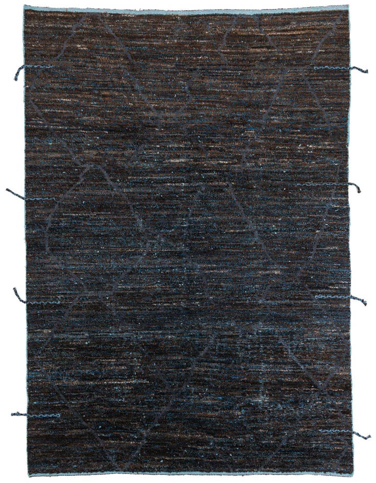 Detail image of 7' 9 x 10' 1 Hand Knotted Moroccan Wool Rug