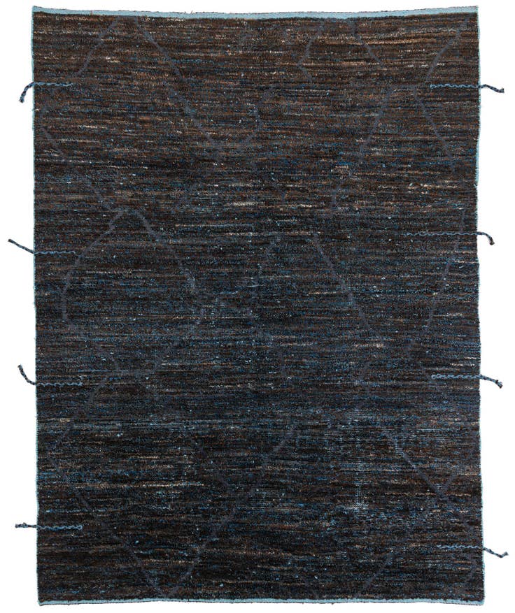 Detail image of 7' 9 x 10' 1 Hand Knotted Moroccan Wool Rug
