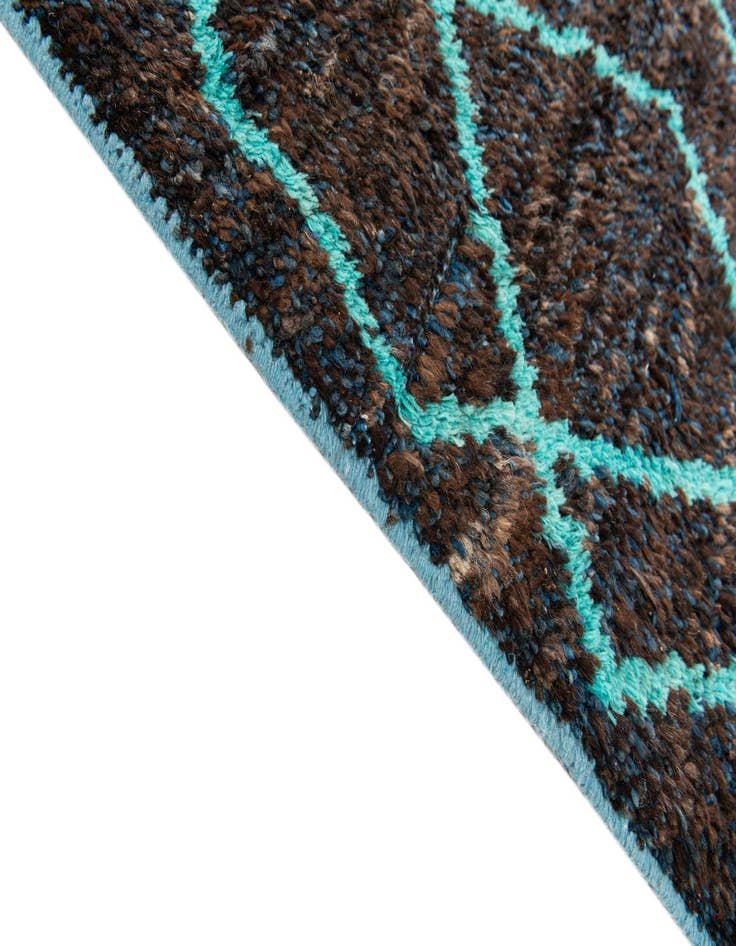 Detail image of 8' x 10' 1  Hand Knotted Moroccan Wool Rug