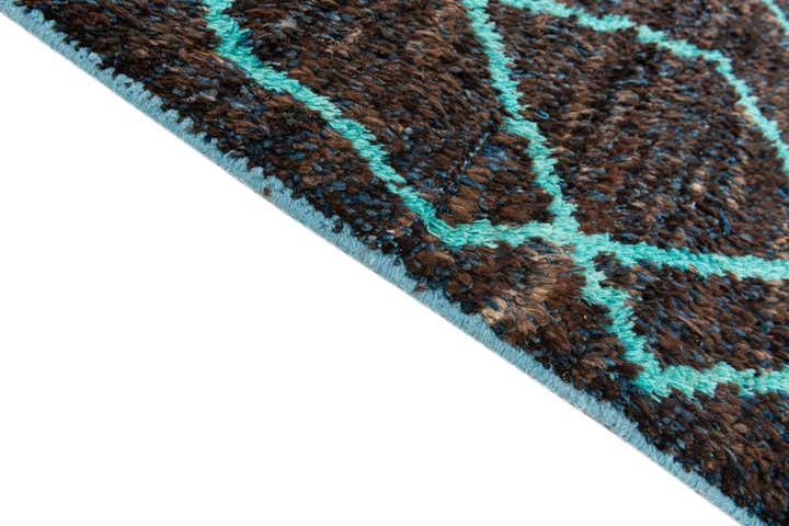 8' x 10' 1 Hand Knotted Moroccan Wool Rug