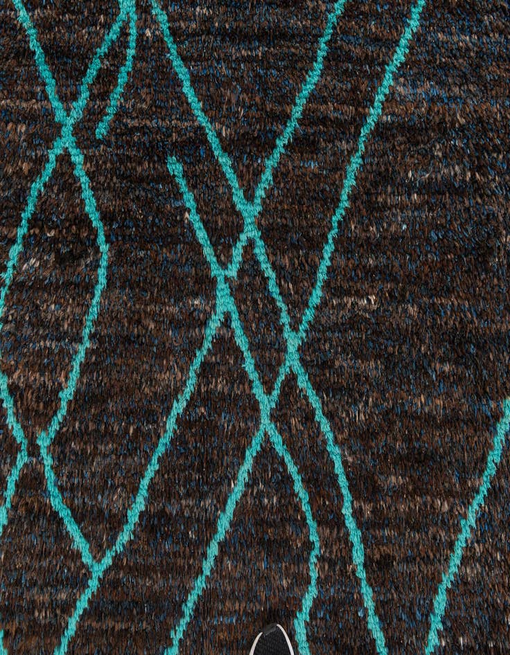 Detail image of 8' x 10' 1  Hand Knotted Moroccan Wool Rug