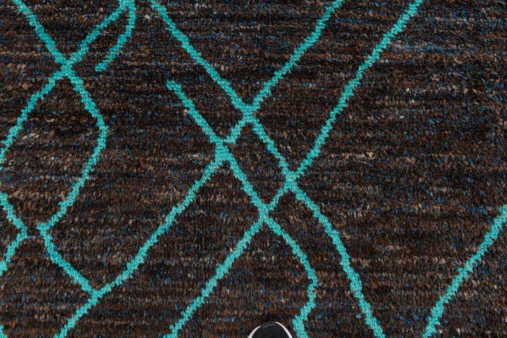 8' x 10' 1 Hand Knotted Moroccan Wool Rug