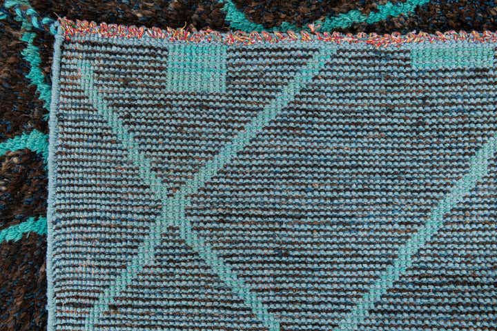 8' x 10' 1 Hand Knotted Moroccan Wool Rug