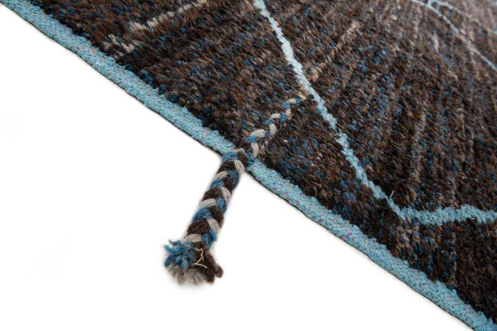 8' x 10' 2 Hand Knotted Moroccan Wool Rug