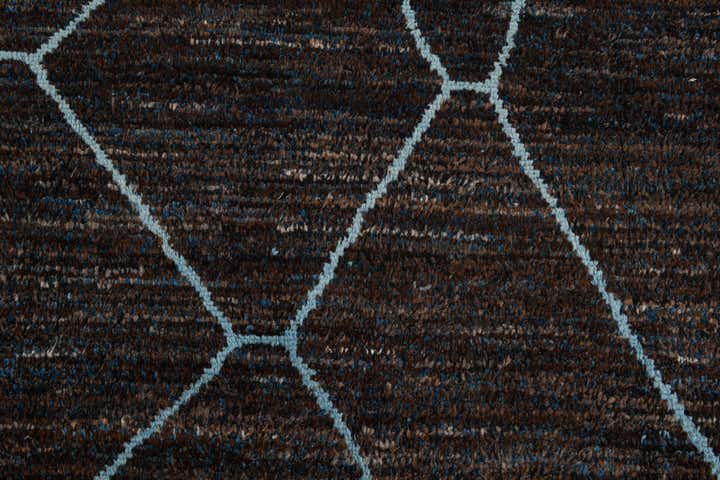 8' x 10' 2 Hand Knotted Moroccan Wool Rug