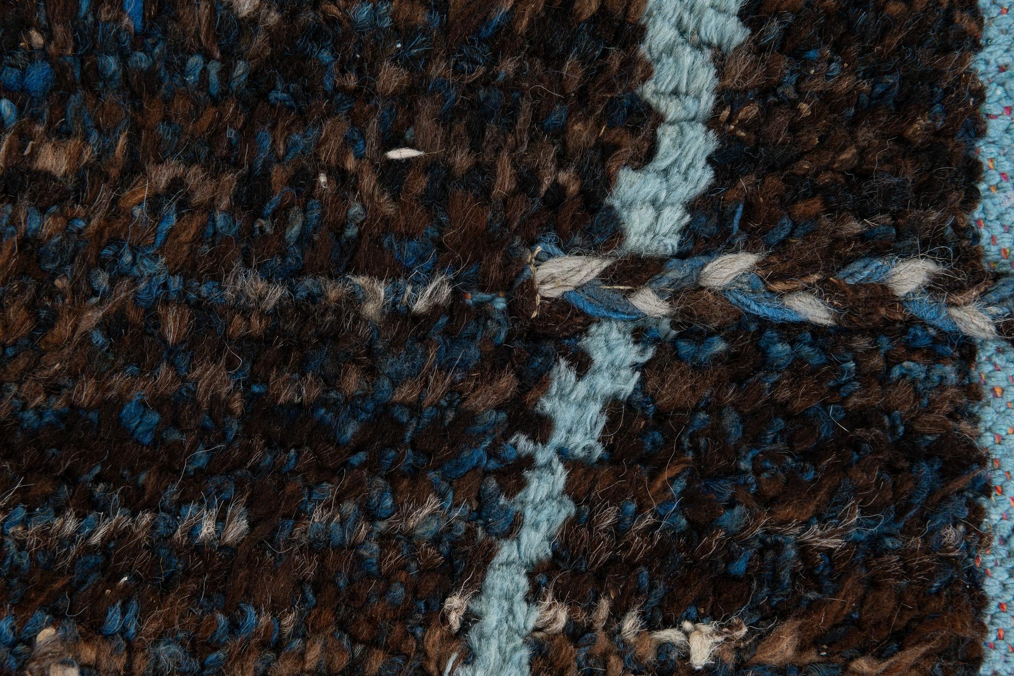 8' x 10' 2 Hand Knotted Moroccan Wool Rug