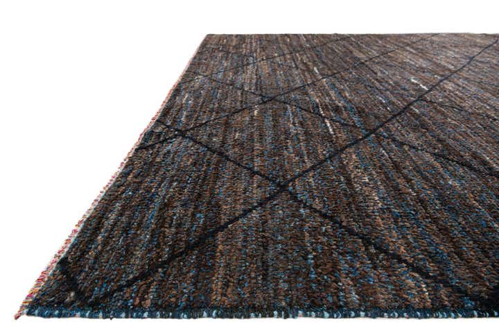 8' 1 x 10' Hand Knotted Moroccan Wool Rug