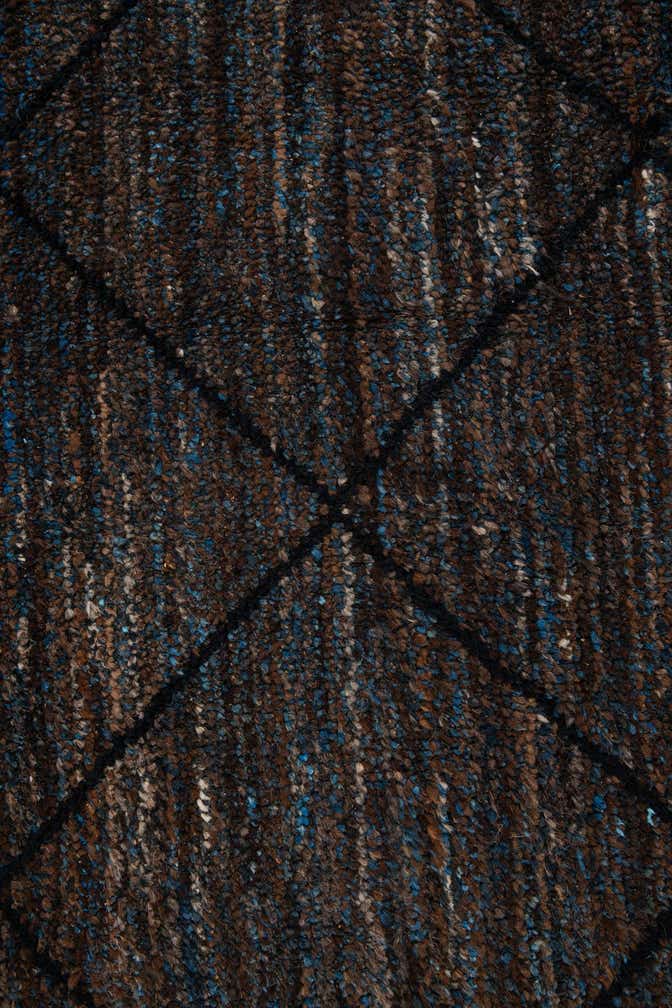 8' 1 x 10' Hand Knotted Moroccan Wool Rug