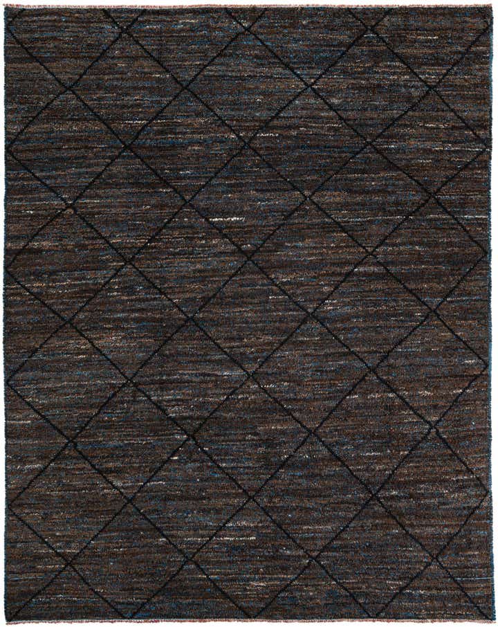 8' 1 x 10' Hand Knotted Moroccan Wool Rug