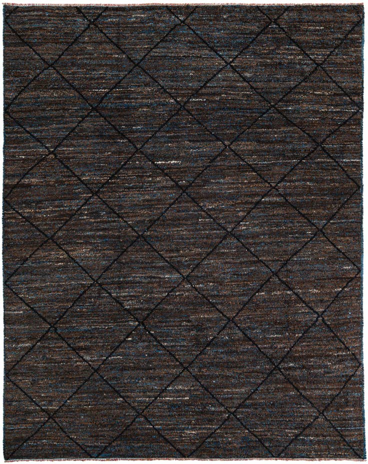 Detail image of 8' 1 x 10' Hand Knotted Moroccan Wool Rug