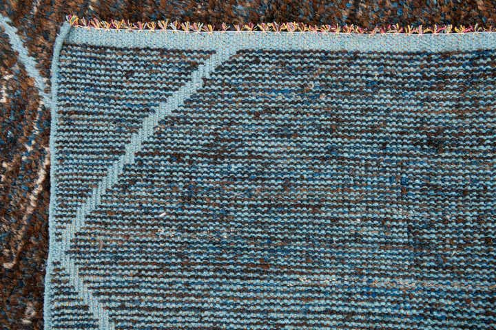 8' x 10' 3 Hand Knotted Moroccan Wool Rug