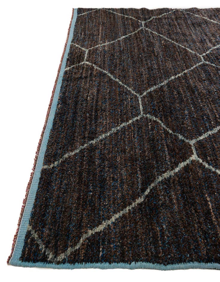 Detail image of 8' x 10' 9 Hand Knotted Moroccan Wool Rug