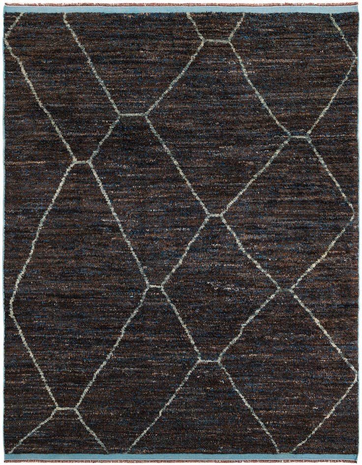 Detail image of 8' x 10' 9 Hand Knotted Moroccan Wool Rug