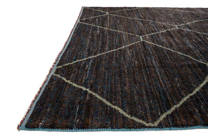 8' 4 x 10' 2 Hand Knotted Moroccan Wool Rug