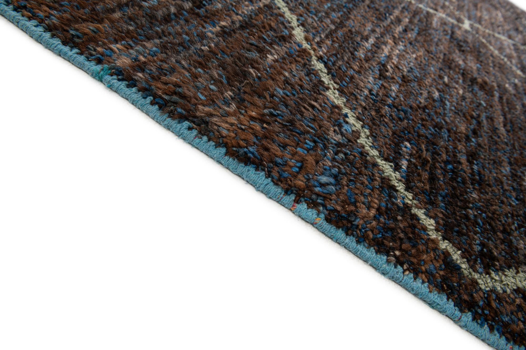 8' 4 x 10' 2 Hand Knotted Moroccan Wool Rug