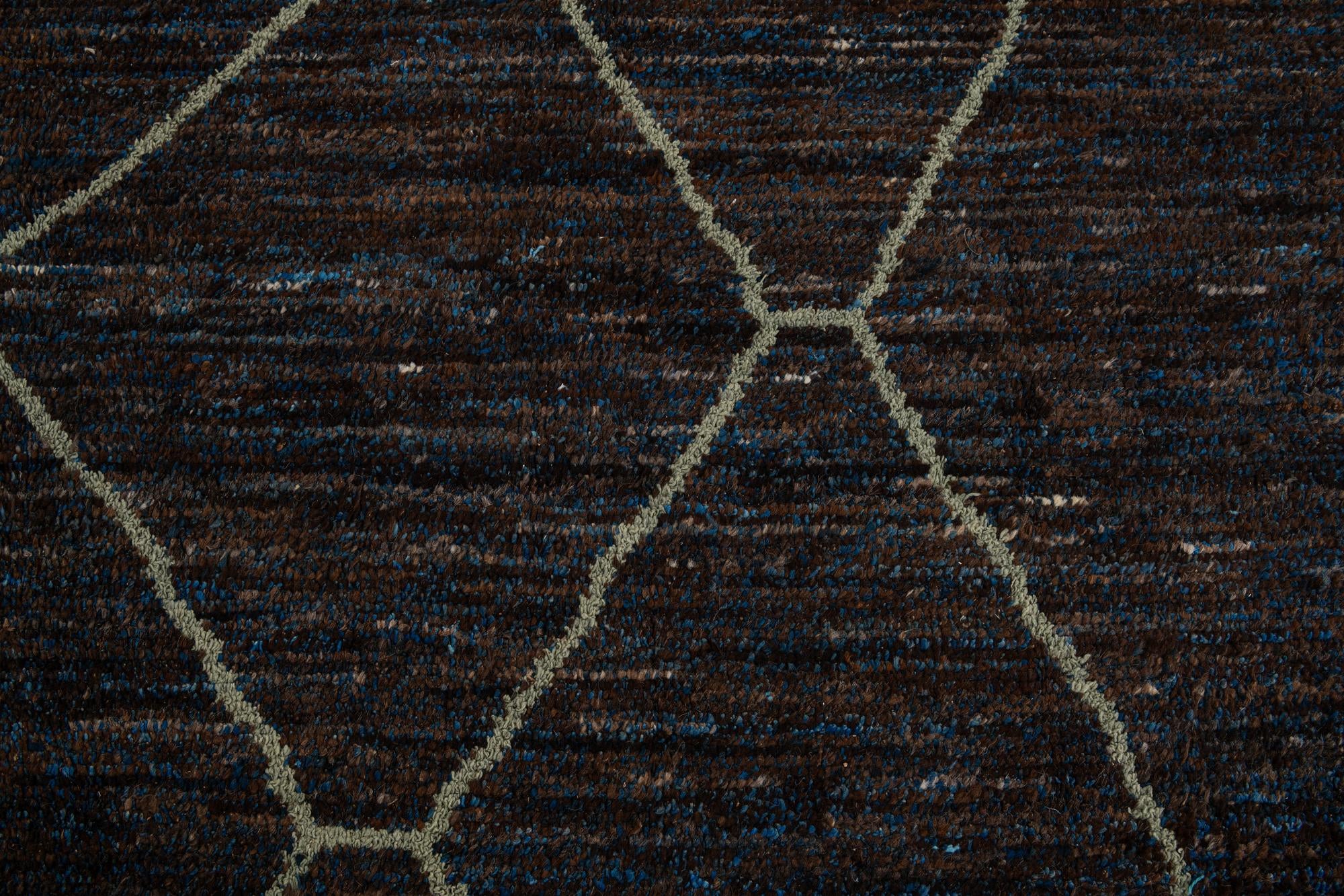 8' 4 x 10' 2 Hand Knotted Moroccan Wool Rug