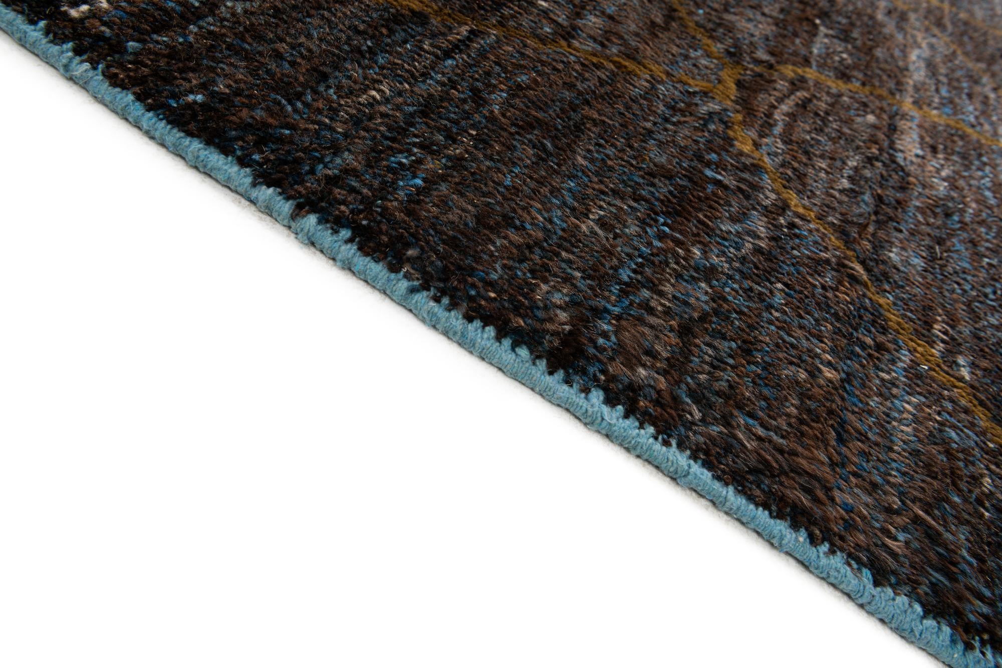 5' 10 x 8' 9 Hand Knotted Moroccan Wool Rug