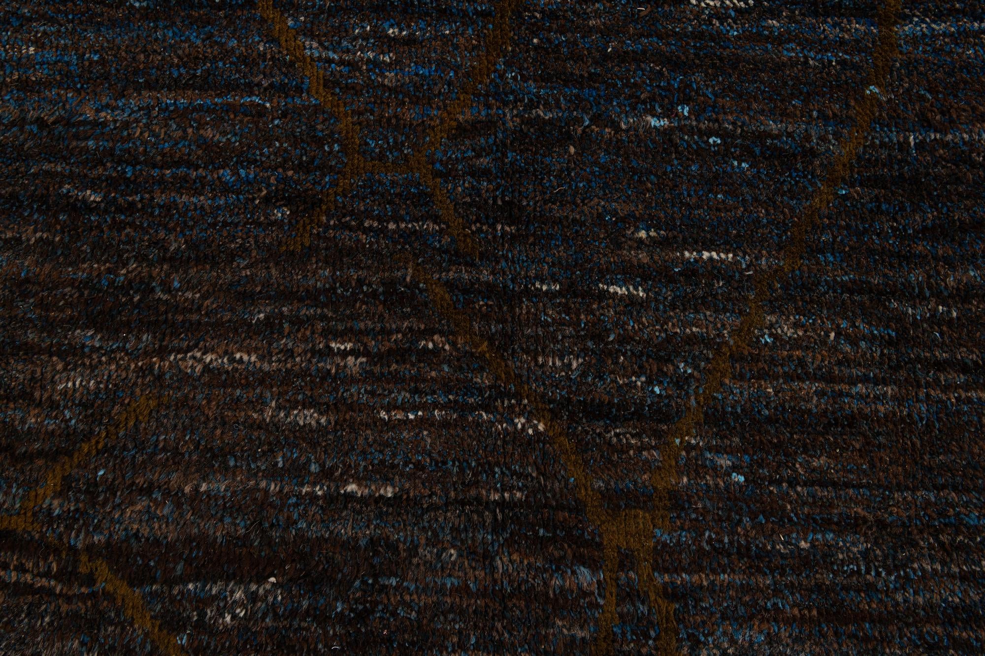 5' 10 x 8' 9 Hand Knotted Moroccan Wool Rug