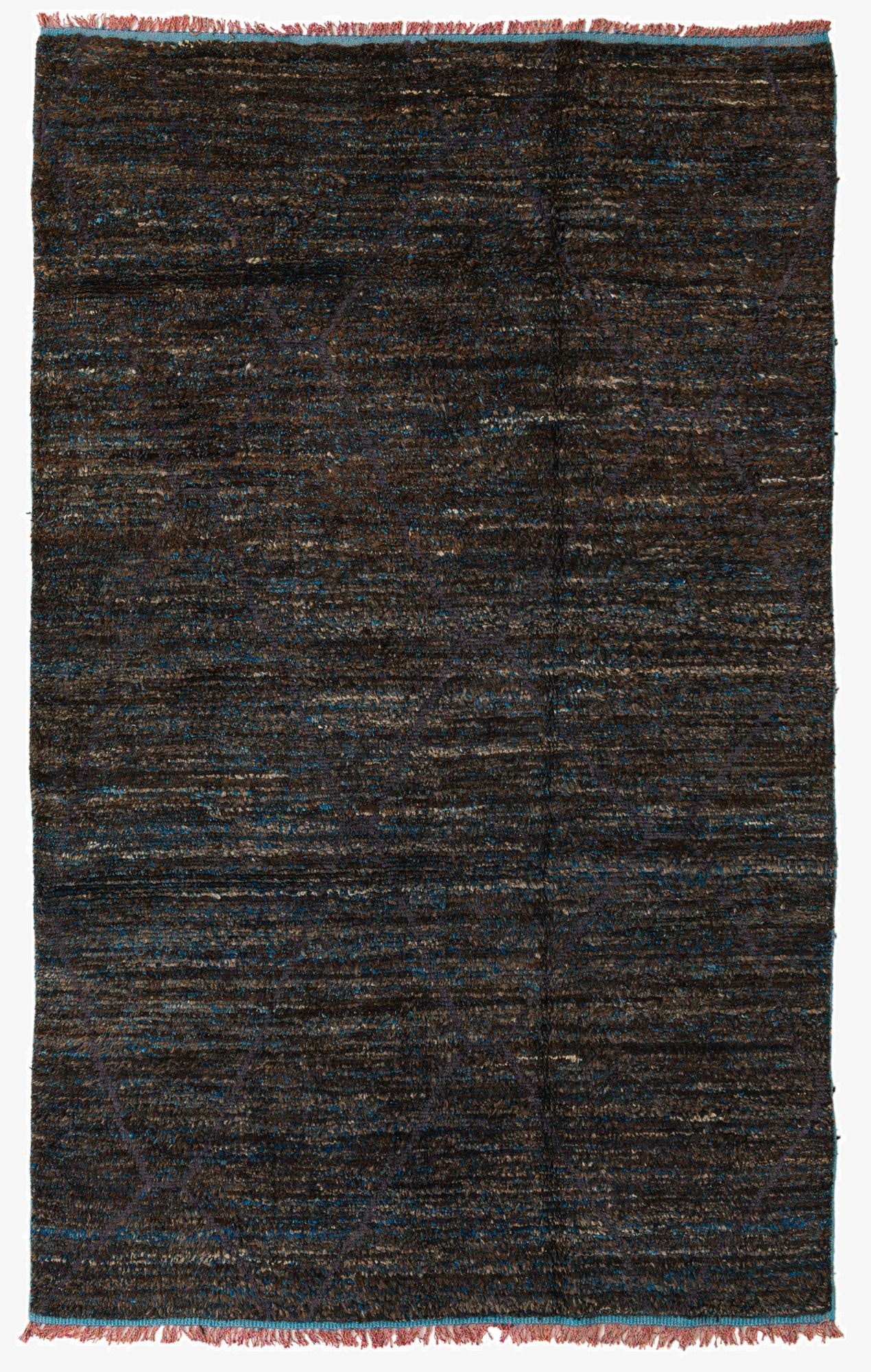 5' 7 x 9' 1  Hand Knotted Moroccan Wool Rug