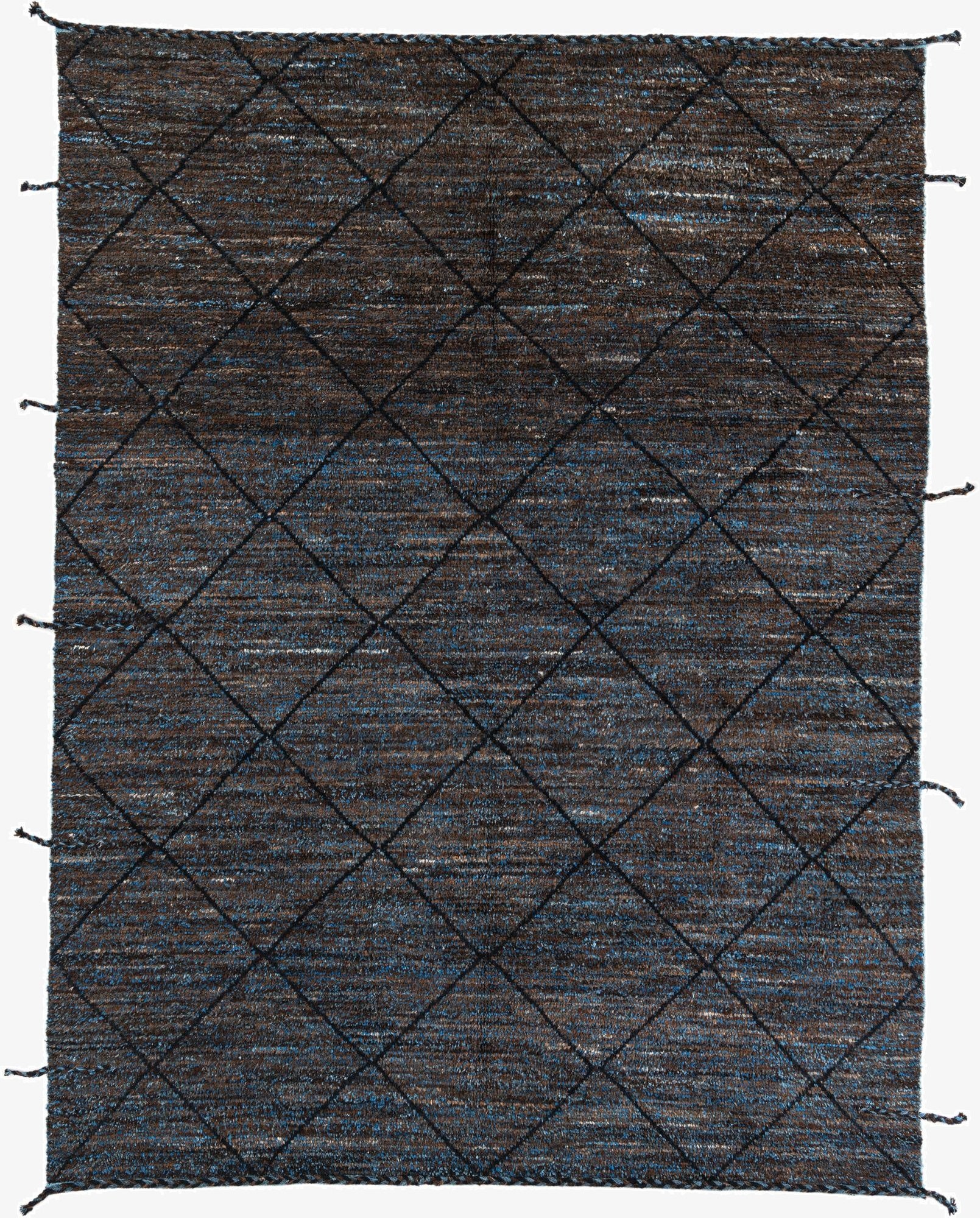 7' 7 x 10'  Hand Knotted Moroccan Wool Rug