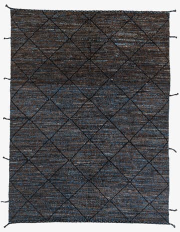 7' 7 x 10' Hand Knotted Moroccan Wool Rug