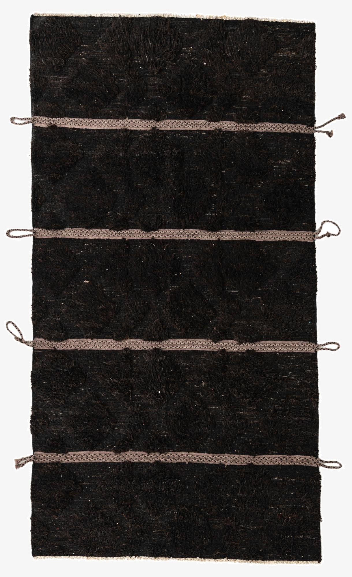 5' x 9' 4  Hand Knotted Moroccan Wool Rug