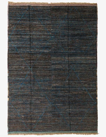 8' 10 x 12' 9 Hand Knotted Moroccan Wool Rug