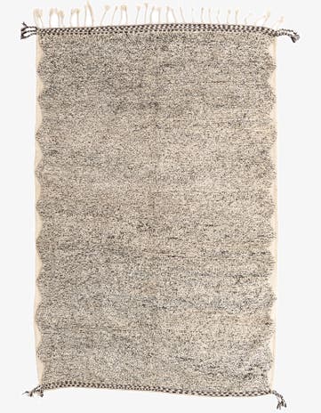 6' 7 x 10' Hand Knotted Moroccan Wool Rug