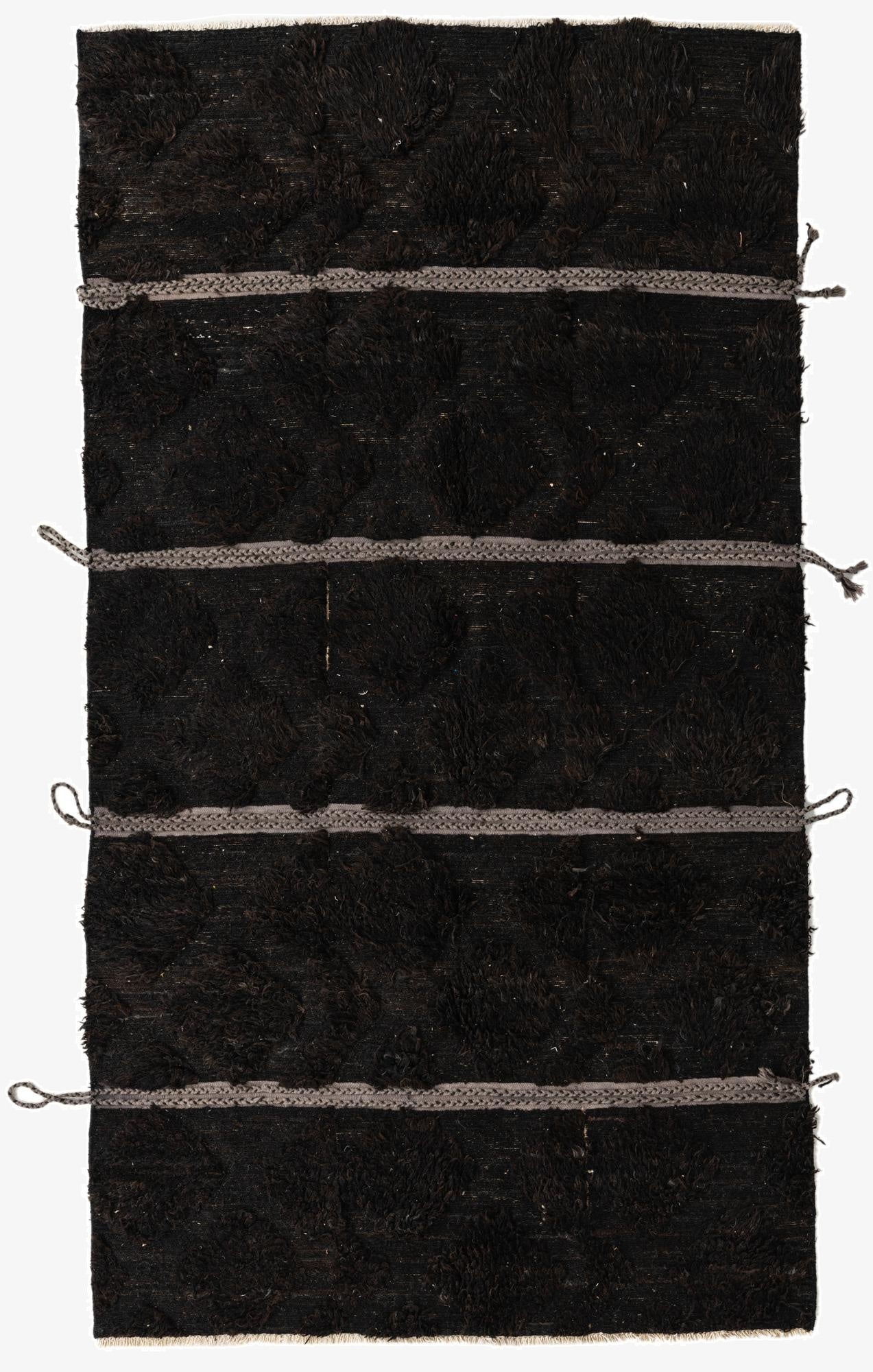 5' 2 x 9' 6  Hand Knotted Moroccan Wool Rug