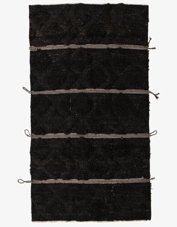 5' 2 x 9' 6 Hand Knotted Moroccan Wool Rug