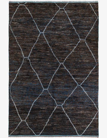 8' 8 x 13' 2 Hand Knotted Moroccan Wool Rug