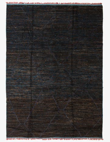 8' 10 x 12' 3 Hand Knotted Moroccan Wool Rug