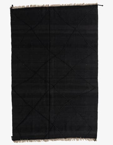 6' 7 x 10' 1 Hand Knotted Moroccan Wool Rug